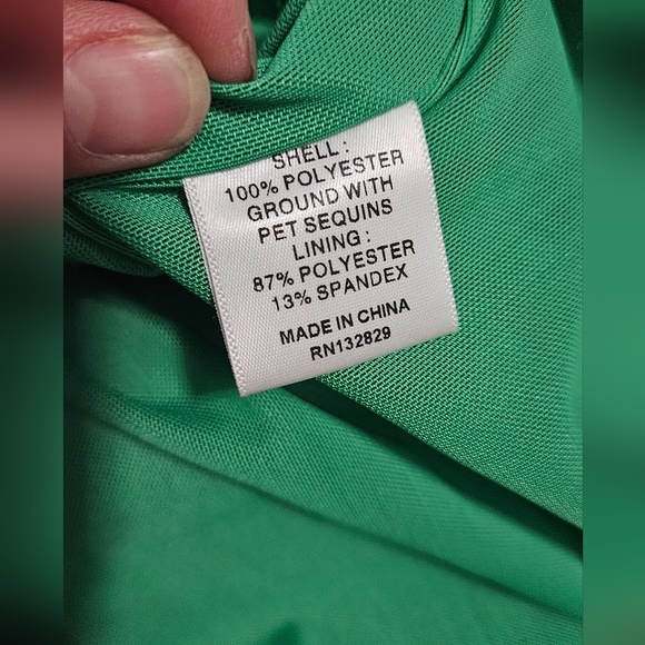 NBD Rihanna Sequin Mini Dress in Bright Green One Sboulder. Size Small - Picture 3 of 13